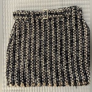 Ramy Brook Ashley Belted Tweed miniskirt